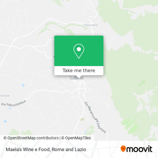 Maela's Wine e Food map