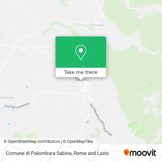 Palombara Sabina Municipality map