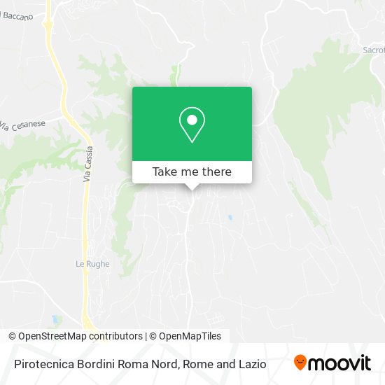 Pirotecnica Bordini Roma Nord map