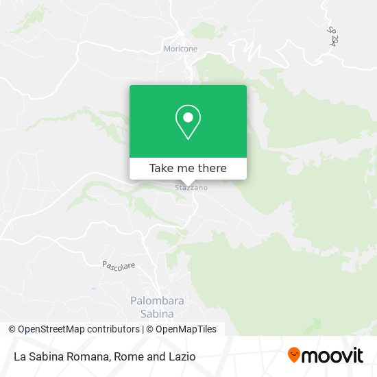 La Sabina Romana map