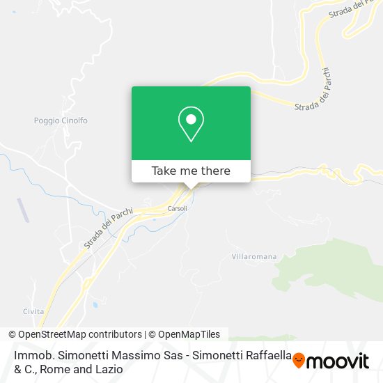 Immob. Simonetti Massimo Sas - Simonetti Raffaella & C. map