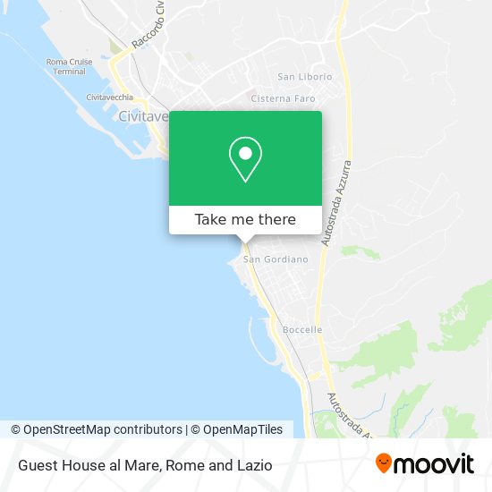 Guest House al Mare map