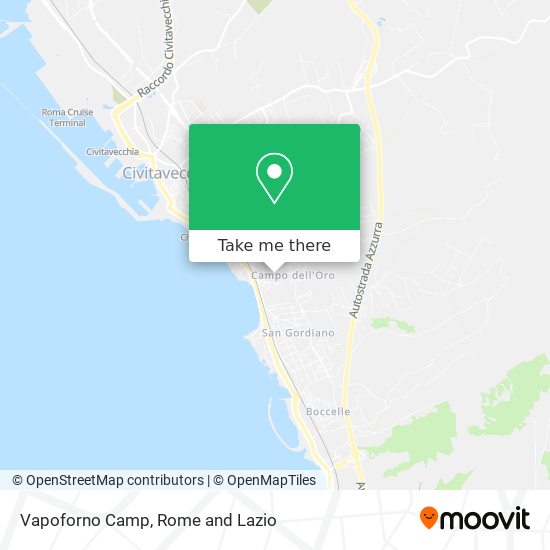 Vapoforno Camp map