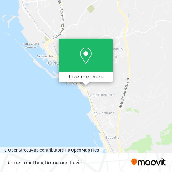 Rome Tour Italy map