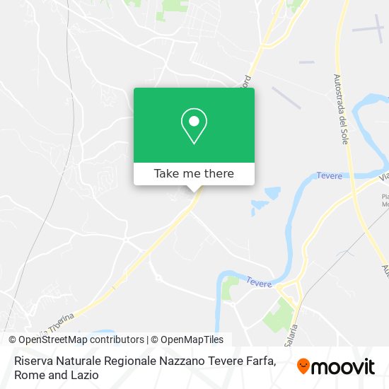 Riserva Naturale Regionale Nazzano Tevere Farfa map