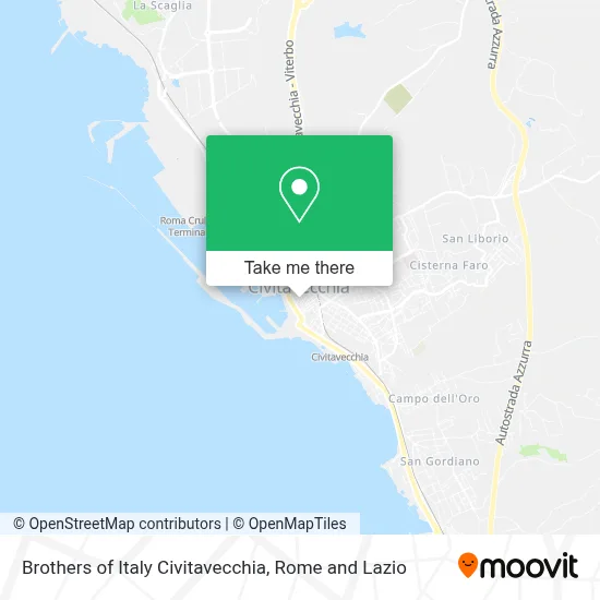 Brothers of Italy Civitavecchia map