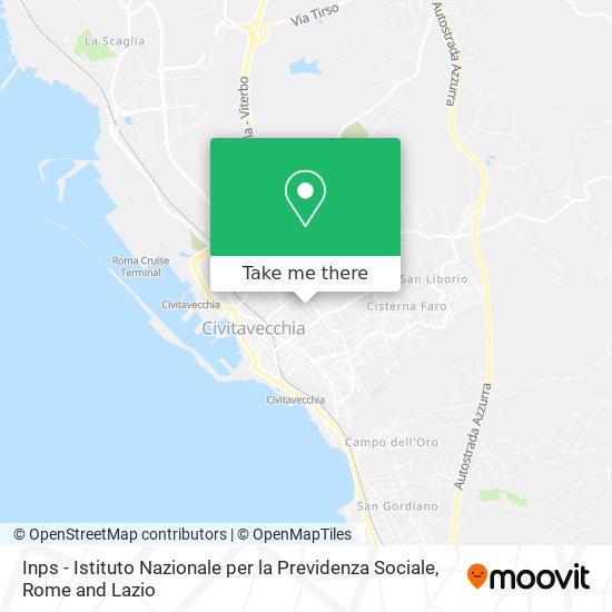 Inps - Istituto Nazionale per la Previdenza Sociale map