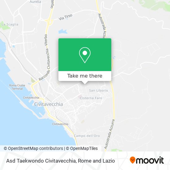 Asd Taekwondo Civitavecchia map