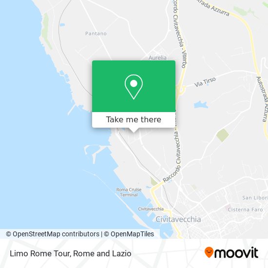 Limo Rome Tour map