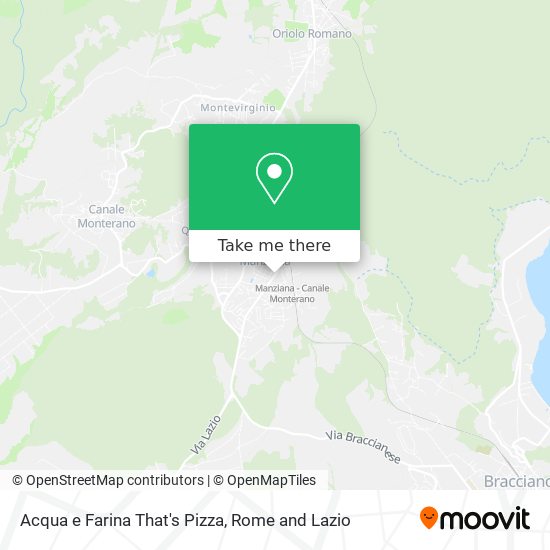 Acqua e Farina That's Pizza map