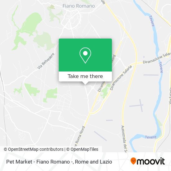 Pet Market - Fiano Romano - map