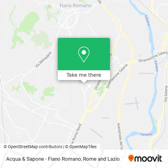 Acqua & Sapone - Fiano Romano map