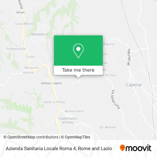 Azienda Sanitaria Locale Roma 4 map