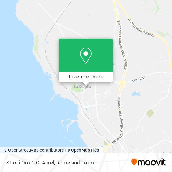Stroili Oro C.C. Aurel map