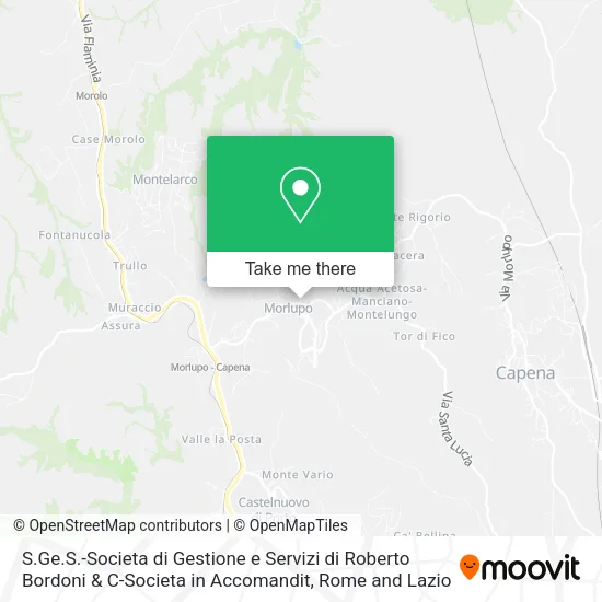 S.Ge.S.-Societa di Gestione e Servizi di Roberto Bordoni & C-Societa in Accomandit map