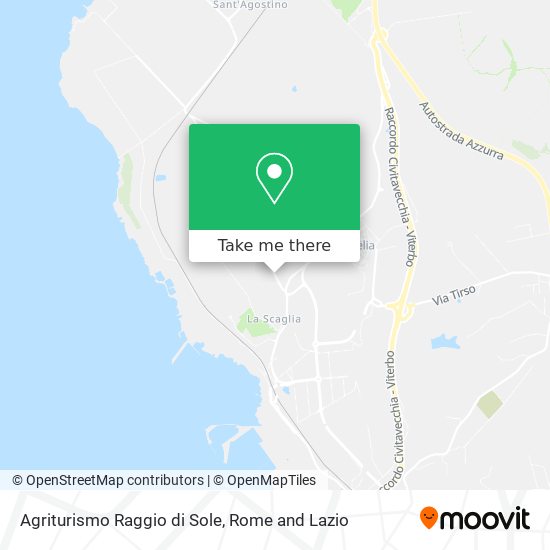 Agriturismo Raggio di Sole map
