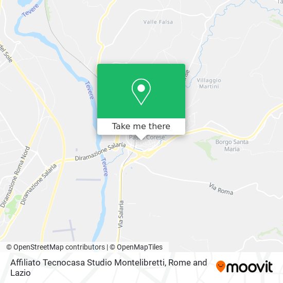 Affiliato Tecnocasa Studio Montelibretti map