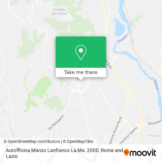 Autofficina Manzo Lanfranco La.Ma. 2000 map