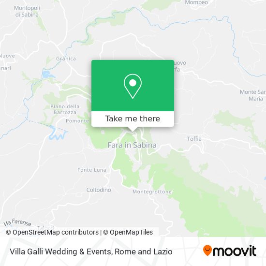 Villa Galli Wedding & Events map