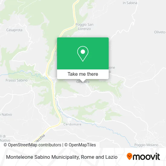 Monteleone Sabino Municipality map