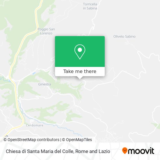 Chiesa di Santa Maria del Colle map