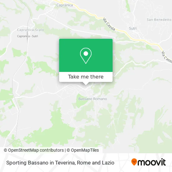 Sporting Bassano in Teverina map