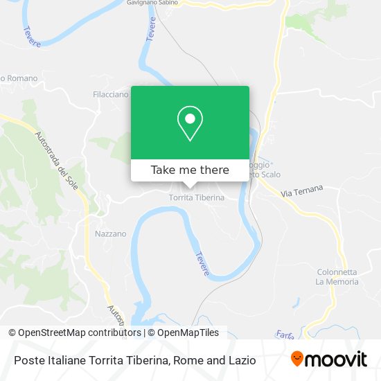 Poste Italiane Torrita Tiberina map