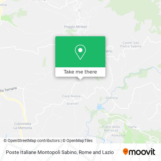 Poste Italiane Montopoli Sabino map