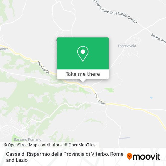 Cassa di Risparmio della Provincia di Viterbo map