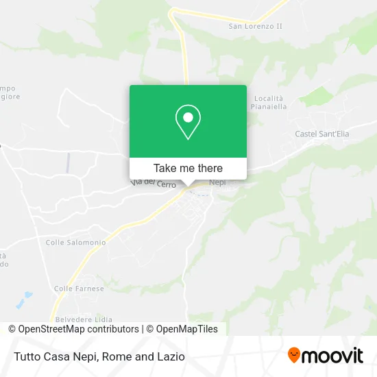 Tutto Casa Nepi map