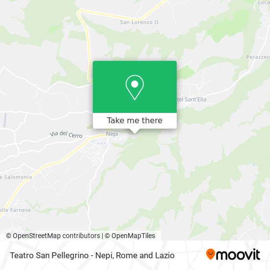 Teatro San Pellegrino - Nepi map
