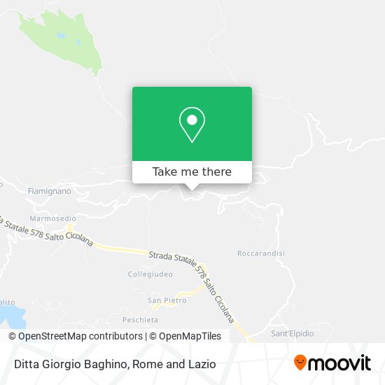 Ditta Giorgio Baghino map