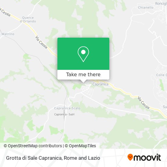 Grotta di Sale Capranica map