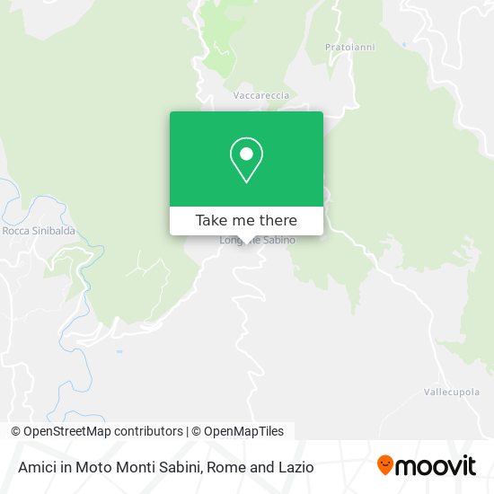 Amici in Moto Monti Sabini map