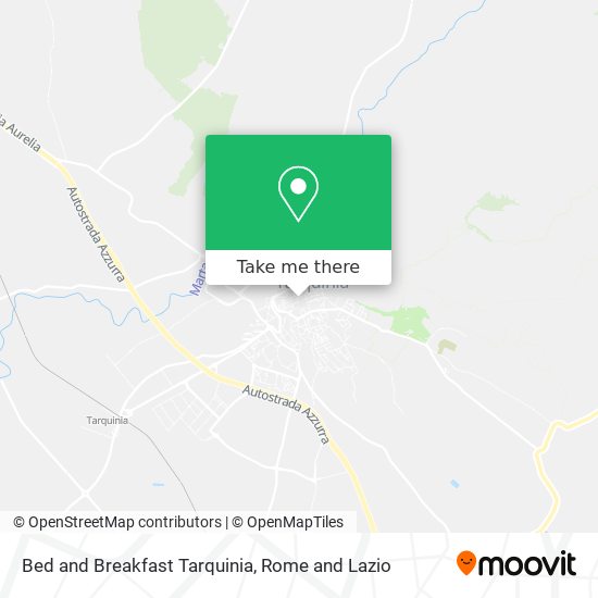 Bed and Breakfast Tarquinia map