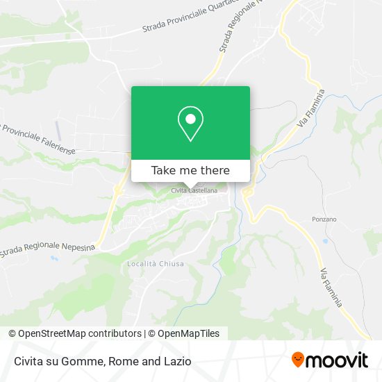 Civita su Gomme map