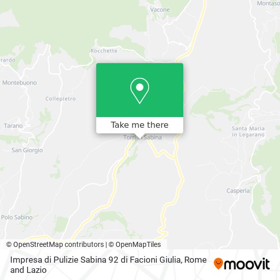 Impresa di Pulizie Sabina 92 di Facioni Giulia map