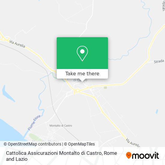 Cattolica Assicurazioni Montalto di Castro map