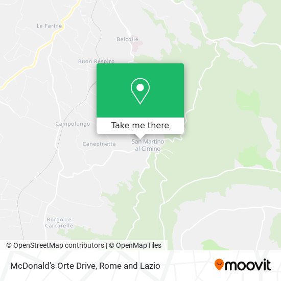 McDonald's Orte Drive map