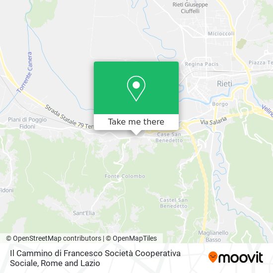Il Cammino di Francesco Società Cooperativa Sociale map