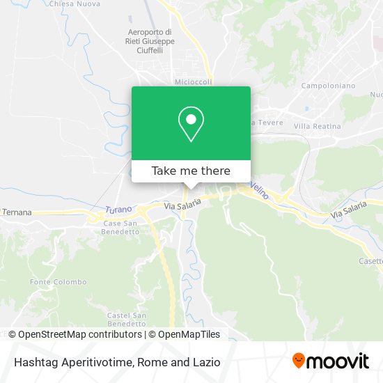 Hashtag Aperitivotime map