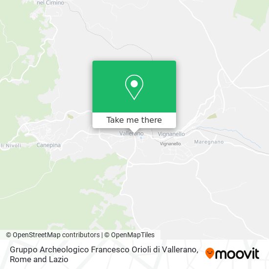 Gruppo Archeologico Francesco Orioli di Vallerano map