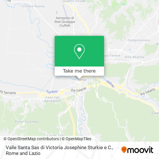 Valle Santa Sas di Victoria Josephine Sturkie e C. map