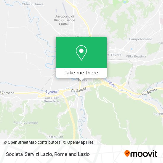 Societa' Servizi Lazio map