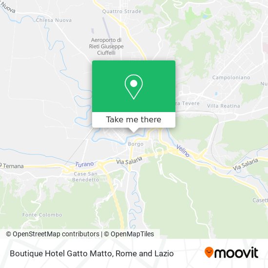 Boutique Hotel Gatto Matto map