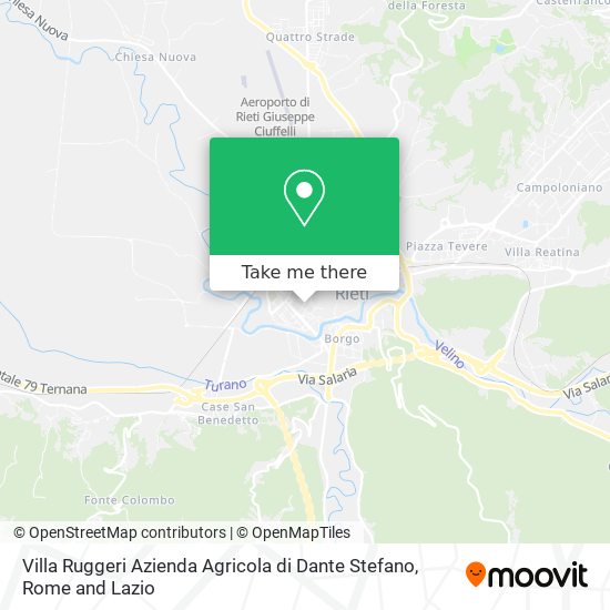 Villa Ruggeri Azienda Agricola di Dante Stefano map