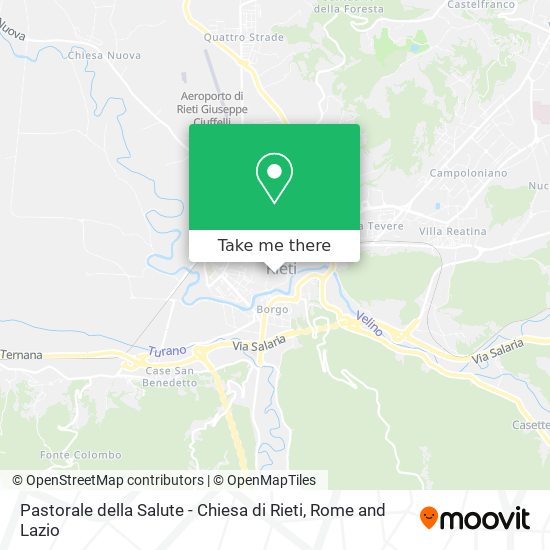 Pastorale della Salute - Chiesa di Rieti map