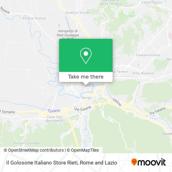 Il Golosone Italiano Store Rieti map