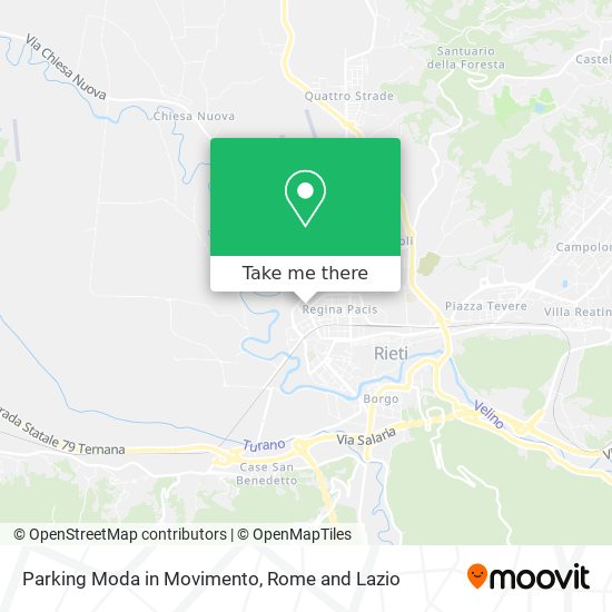 Parking Moda in Movimento map