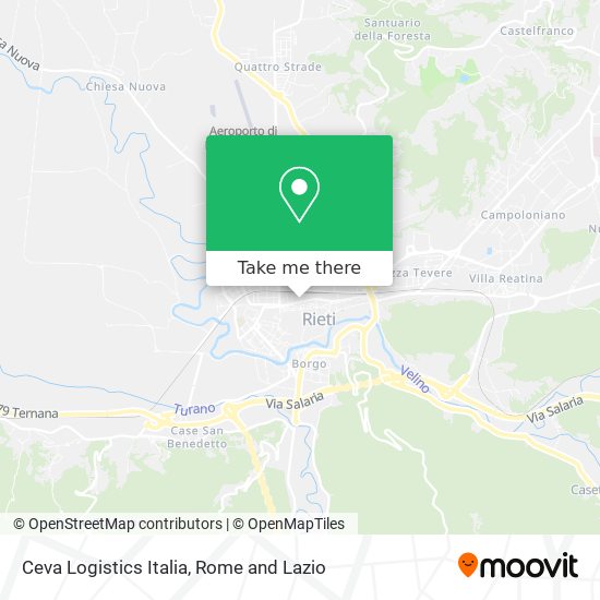 Ceva Logistics Italia map